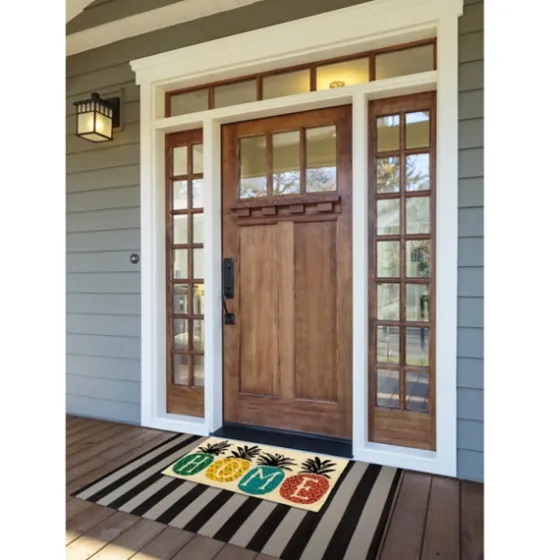 Patterned Pineapples Home Coir Doormat-Kirkland's Home Flash Sale