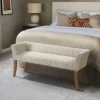 Patterned Short Wingback Upholstered Bench-Kirkland's Home Best Sale