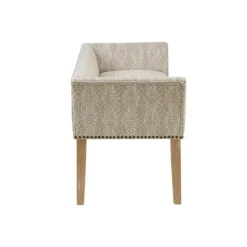 Patterned Short Wingback Upholstered Bench-Kirkland's Home Best Sale