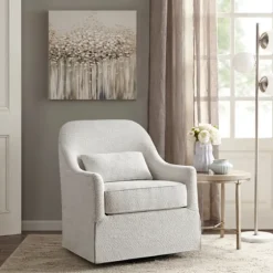 Patterned Upholstered Swivel Glider Chair-Kirkland's Home Cheap