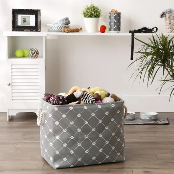 Paw Trellis Rectangle Basket, 17.5 In.-Kirkland's Home Best
