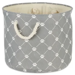 Paw Trellis Round Basket, 12 In.-Kirkland's Home Hot