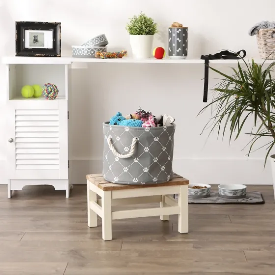 Paw Trellis Round Basket, 12 In.-Kirkland's Home Hot