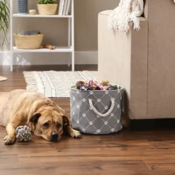 Paw Trellis Round Basket, 12 In.-Kirkland's Home Hot