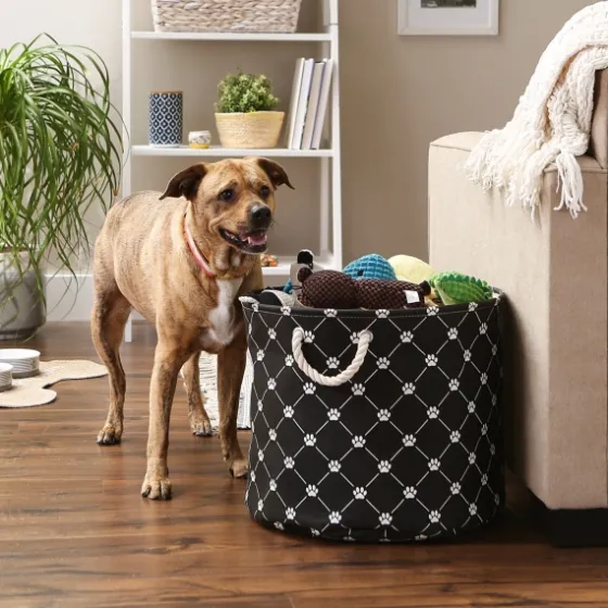 Paw Trellis Round Basket, 18 In.-Kirkland's Home Best Sale
