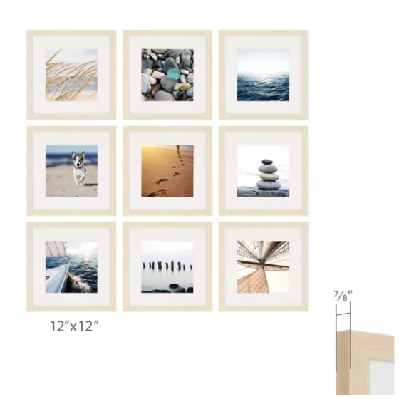 9-Pc. Gallery Wall Picture Frame Set, 8X8-Kirkland's Home Fashion
