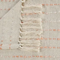 Peach Shimmer Stripe Woven Throw-Kirkland's Home Flash Sale