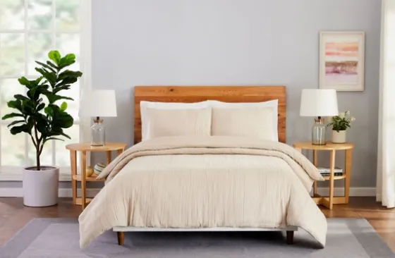Peach Textured 3-Pc. King Duvet Set-Kirkland's Home Sale