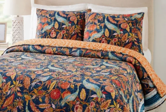 Peacock Garden Full/Queen 3-Pc. Quilt Set-Kirkland's Home Fashion