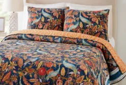 Peacock Garden King 3-Pc. Quilt Set-Kirkland's Home Clearance