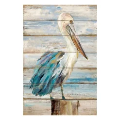Pelican On Faux Shiplap Giclee Canvas Art Print-Kirkland's Home Best Sale