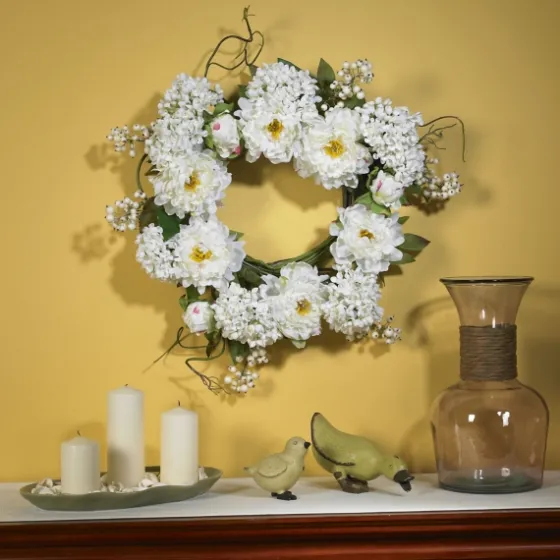 Peony And Hydrangea Wreath-Kirkland's Home Outlet