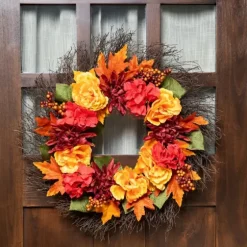 Peony And Mum Floral Wreath-Kirkland's Home Hot