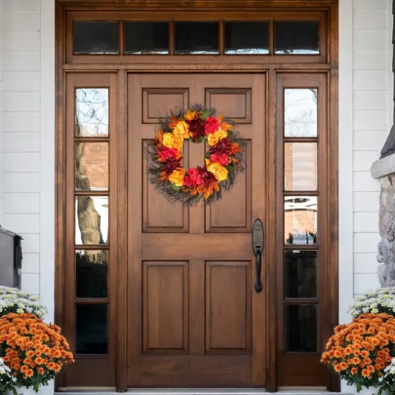 Peony And Mum Floral Wreath-Kirkland's Home Hot