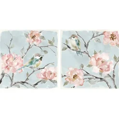 Perched By Pinks Giclee Canvas Prints, Set Of 2-Kirkland's Home Discount