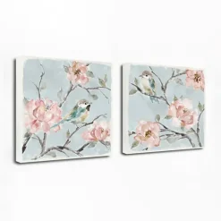 Perched By Pinks Giclee Canvas Prints, Set Of 2-Kirkland's Home Discount