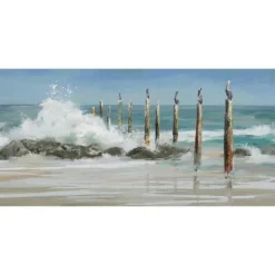 Perched By The Sea Canvas Art Print-Kirkland's Home Clearance