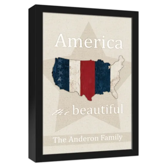 Personalized America The Beautiful Canvas Print-Kirkland's Home Flash Sale