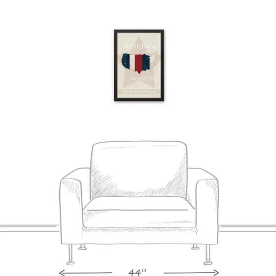 Personalized America The Beautiful Canvas Print-Kirkland's Home Flash Sale