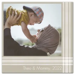 Personalized Beige Plaid Photo Upload Canvas Art-Kirkland's Home New