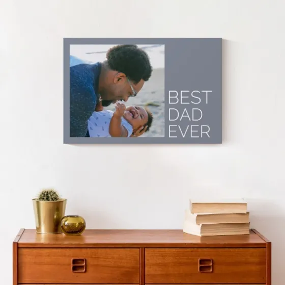 Personalized Best Dad Ever Canvas Art Print-Kirkland's Home Clearance