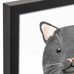 Personalized Black Cat Canvas Wall Plaque-Kirkland's Home Online