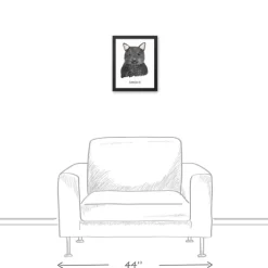 Personalized Black Cat Canvas Wall Plaque-Kirkland's Home Online