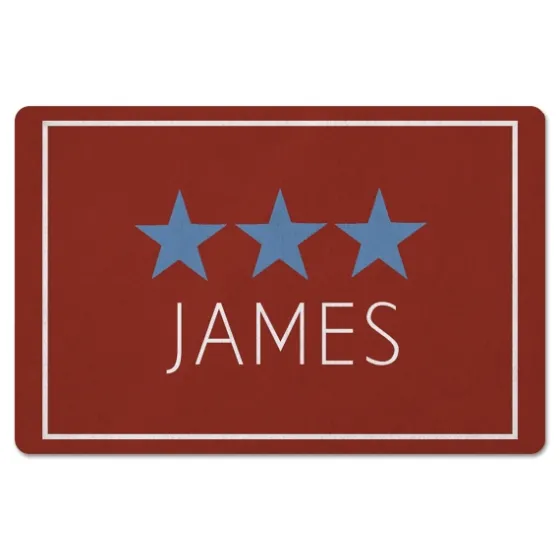Personalized Blue Stars Floor Mat-Kirkland's Home New