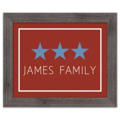 Personalized Blue Stars Framed Art Print-Kirkland's Home Discount