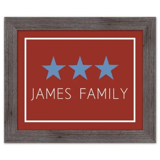 Personalized Blue Stars Framed Art Print-Kirkland's Home Discount