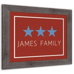 Personalized Blue Stars Framed Art Print-Kirkland's Home Discount