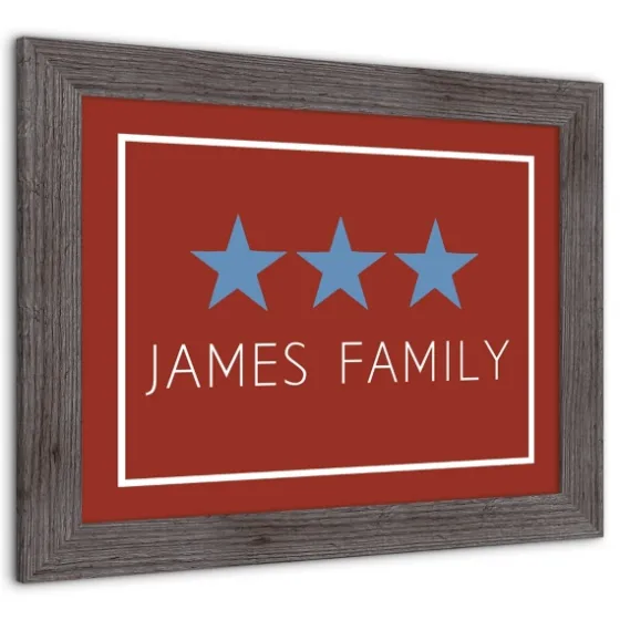 Personalized Blue Stars Framed Art Print-Kirkland's Home Discount
