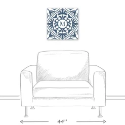 Personalized Blue Tile Monogram Wall Plaque-Kirkland's Home Fashion