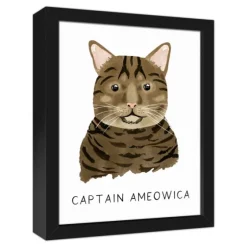 Personalized Brown Tabby Cat Canvas Wall Plaque-Kirkland's Home Cheap