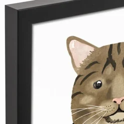 Personalized Brown Tabby Cat Canvas Wall Plaque-Kirkland's Home Cheap