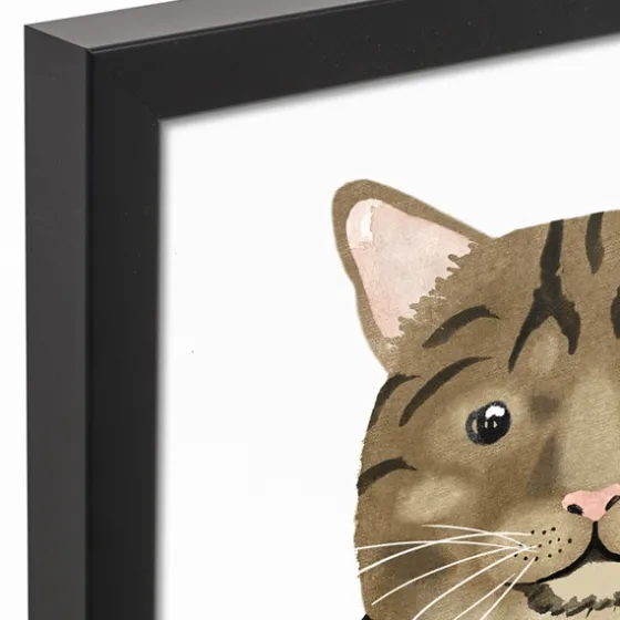 Personalized Brown Tabby Cat Canvas Wall Plaque-Kirkland's Home Cheap