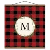 Personalized Buffalo Check Monogram Wall Hanging-Kirkland's Home Fashion