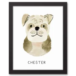 Personalized Bulldog Canvas Wall Plaque-Kirkland's Home Sale