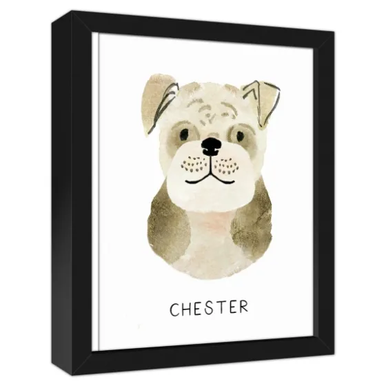 Personalized Bulldog Canvas Wall Plaque-Kirkland's Home Sale