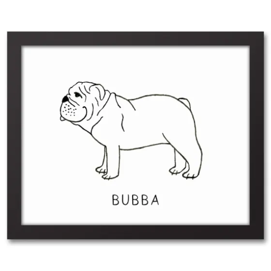 Personalized Bulldog Framed Wall Plaque-Kirkland's Home Online