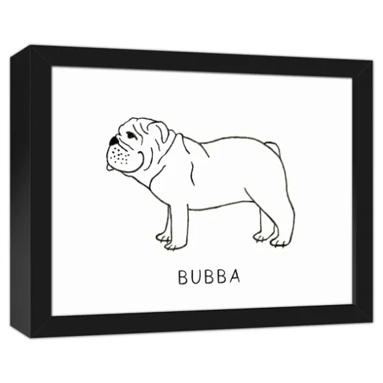 Personalized Bulldog Framed Wall Plaque-Kirkland's Home Online