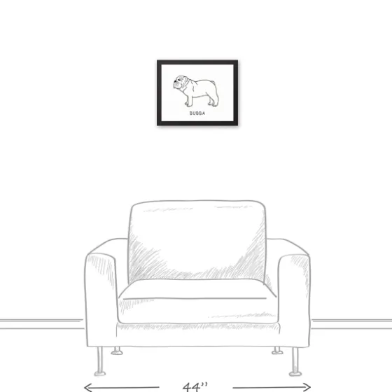 Personalized Bulldog Framed Wall Plaque-Kirkland's Home Online