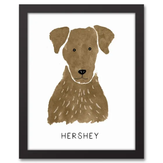 Personalized Chocolate Labrador Canvas Wall Plaque-Kirkland's Home Shop