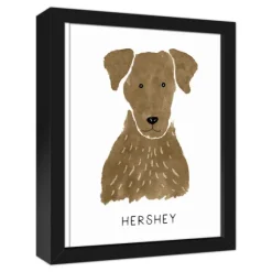 Personalized Chocolate Labrador Canvas Wall Plaque-Kirkland's Home Shop