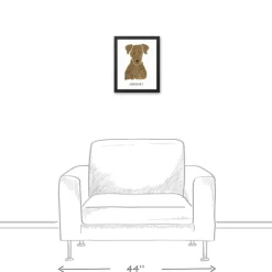 Personalized Chocolate Labrador Canvas Wall Plaque-Kirkland's Home Shop