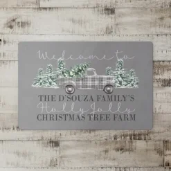Personalized Christmas Tree Farm Kitchen Mat-Kirkland's Home Online