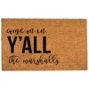 Personalized Come On In Y'All Coir Doormat-Kirkland's Home Discount