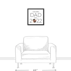 Personalized Dad Established Black Canvas Print-Kirkland's Home Discount