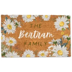 Personalized Daisy Chain Coir Doormat-Kirkland's Home Hot
