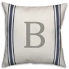 Personalized Farmhouse Stripe Monogram Pillow-Kirkland's Home Cheap